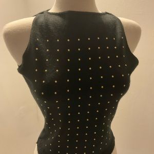Vintage Annie B gold studded tank M